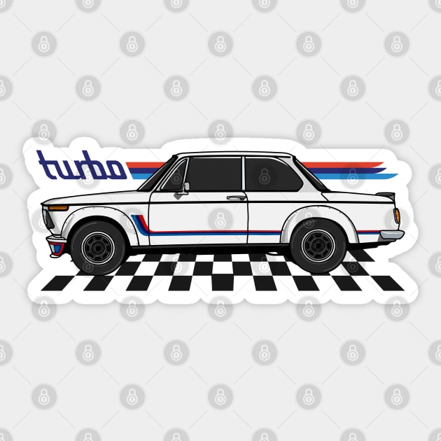 BMW 2002 Classic Sticker by HSDESIGNS